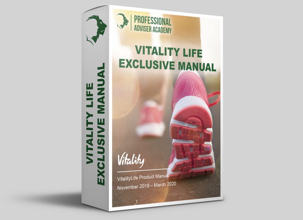 Vitality Life Exclusive Manual Professional Adviser Academy